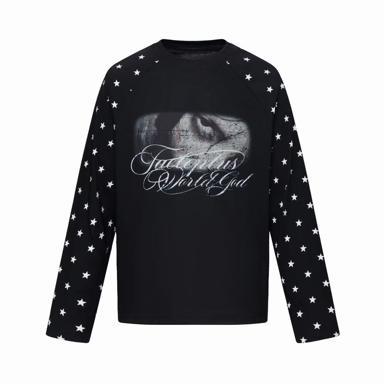 Omirad World God Star Sleeve Long Sleeve Tee