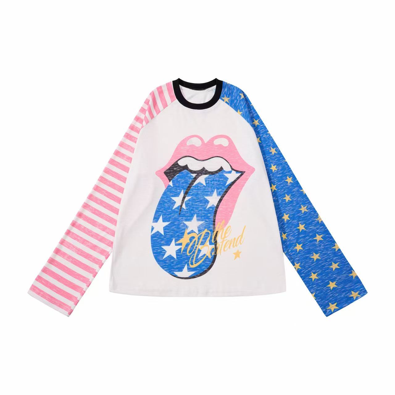 Omirad Star Tongue Raglan Long Sleeve Tee