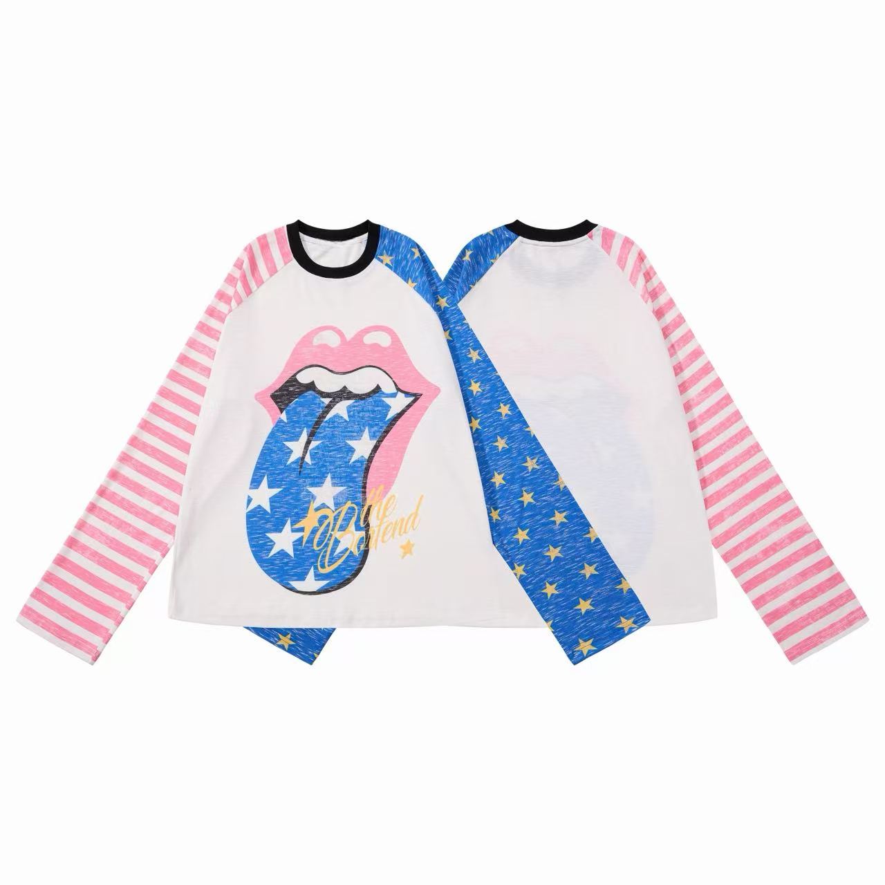 Omirad Star Tongue Raglan Long Sleeve Tee