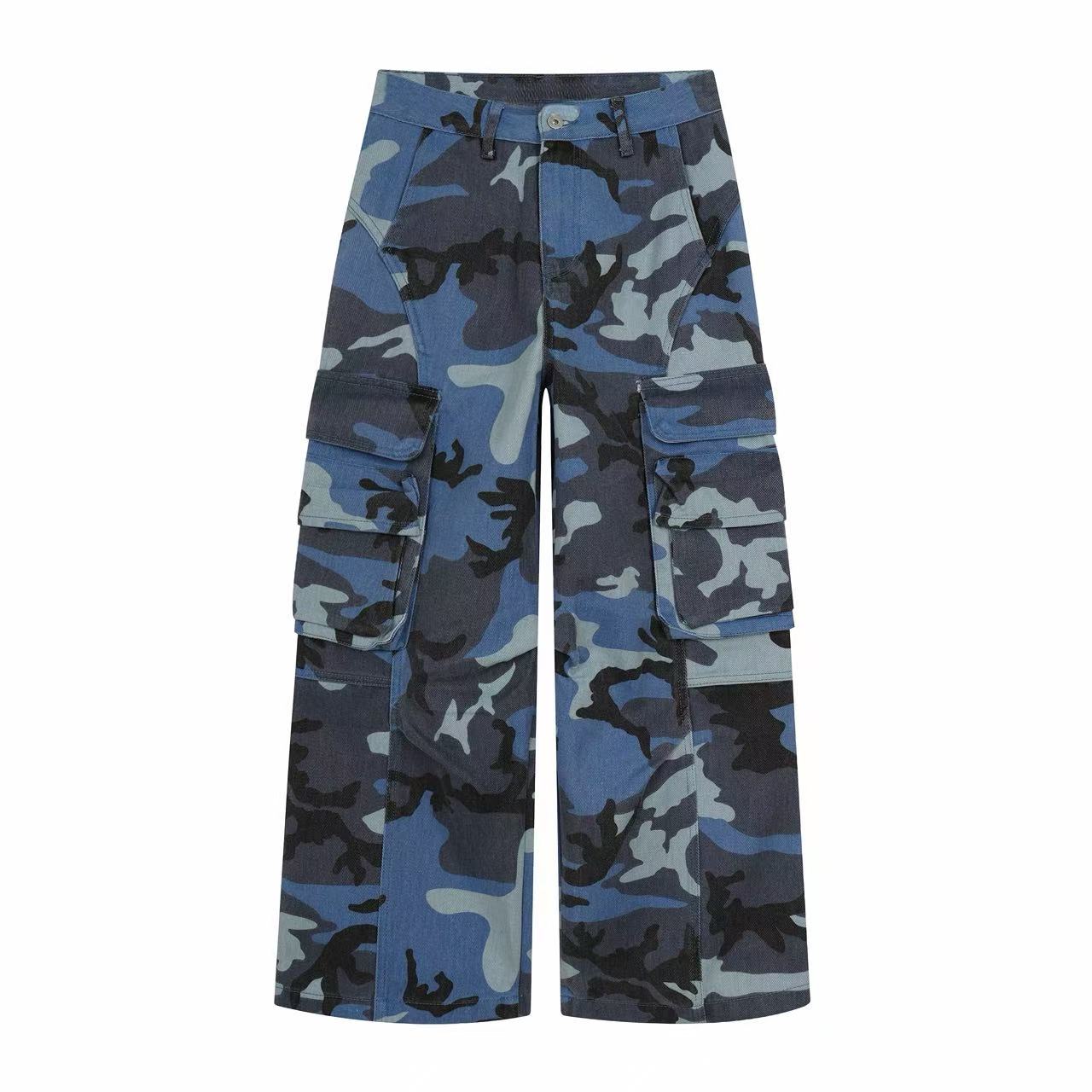 Omirad Blue Camo Cargo Pants