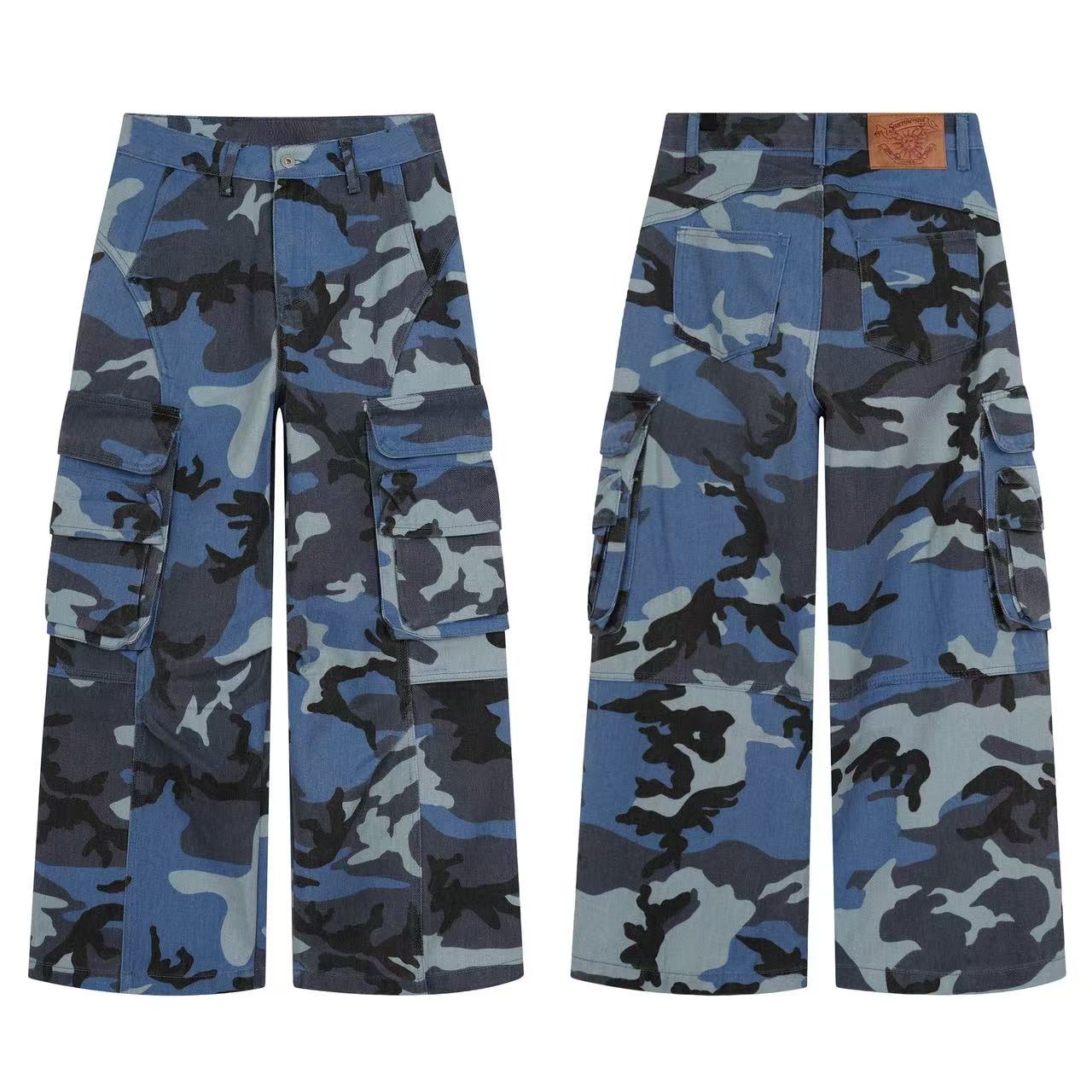 Omirad Blue Camo Cargo Pants