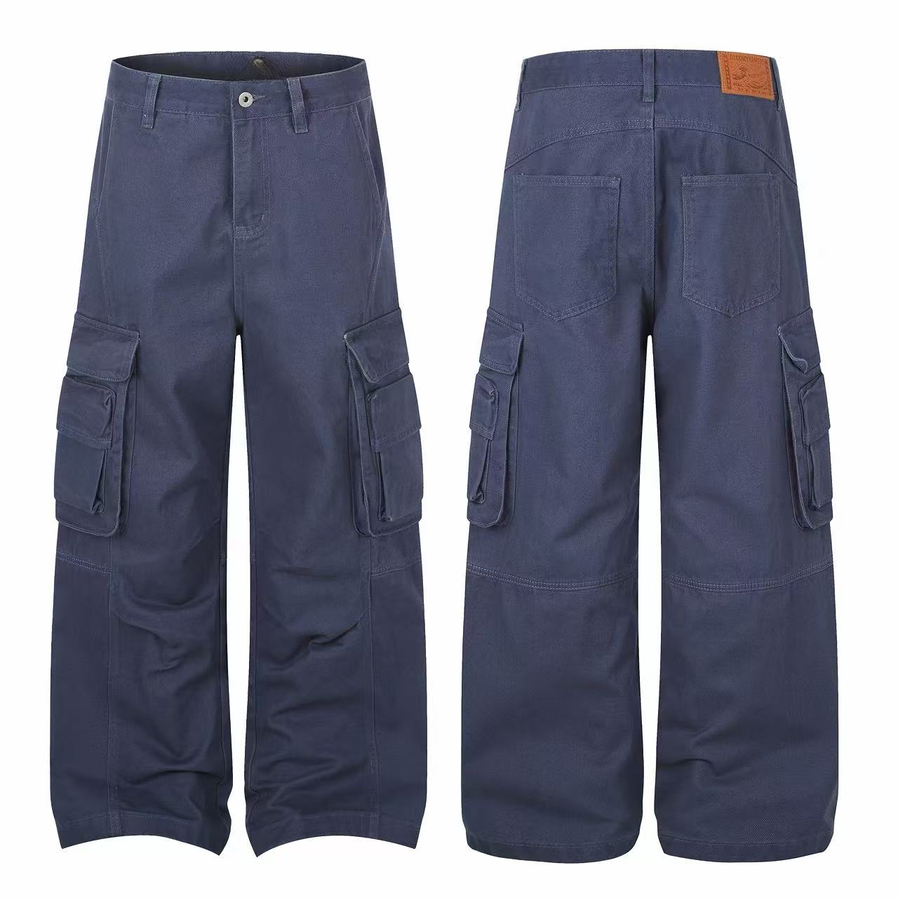 Omirad Washed Multi-Pocket Cargo Pants
