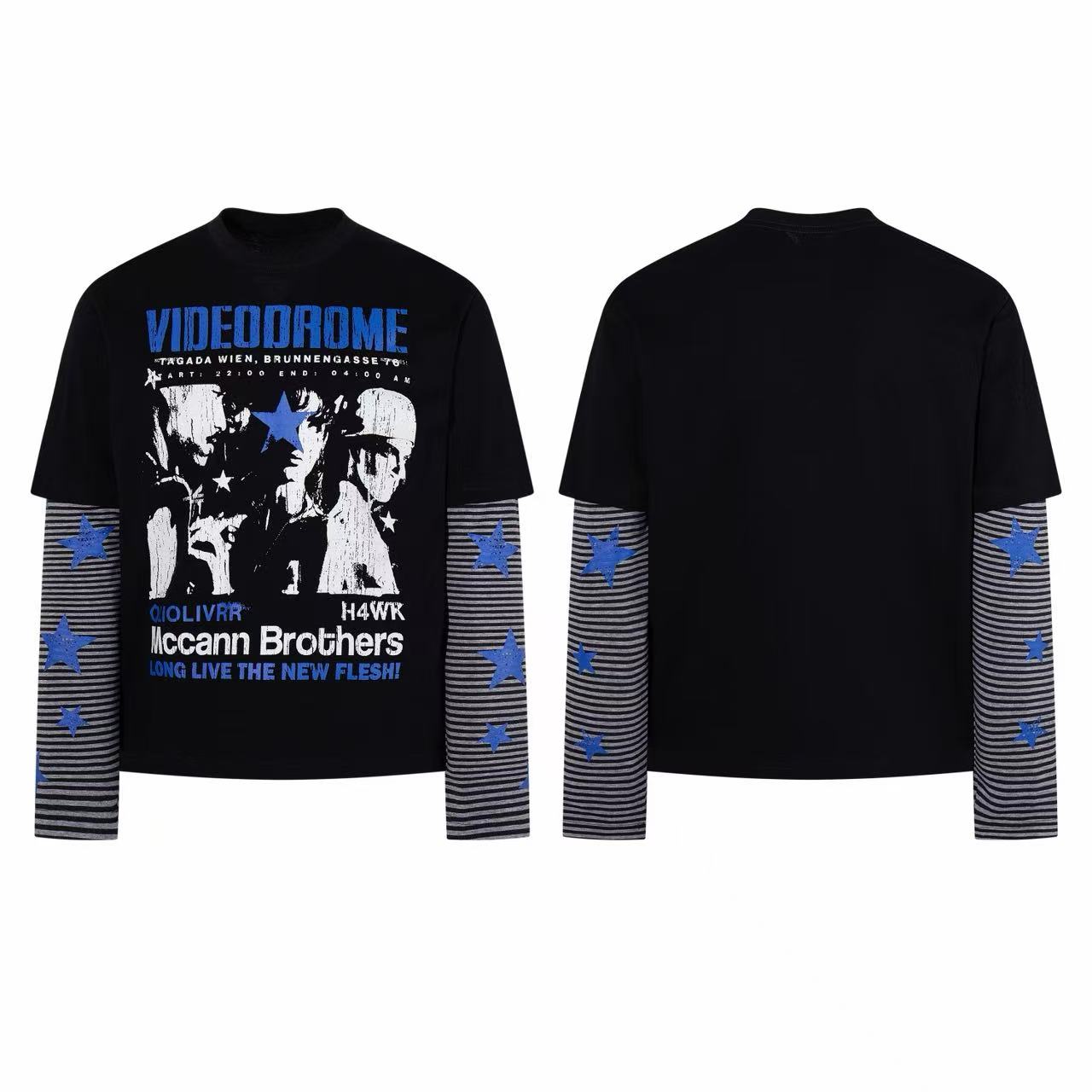 Omirad Layered Star Graphic Long Sleeve Tee