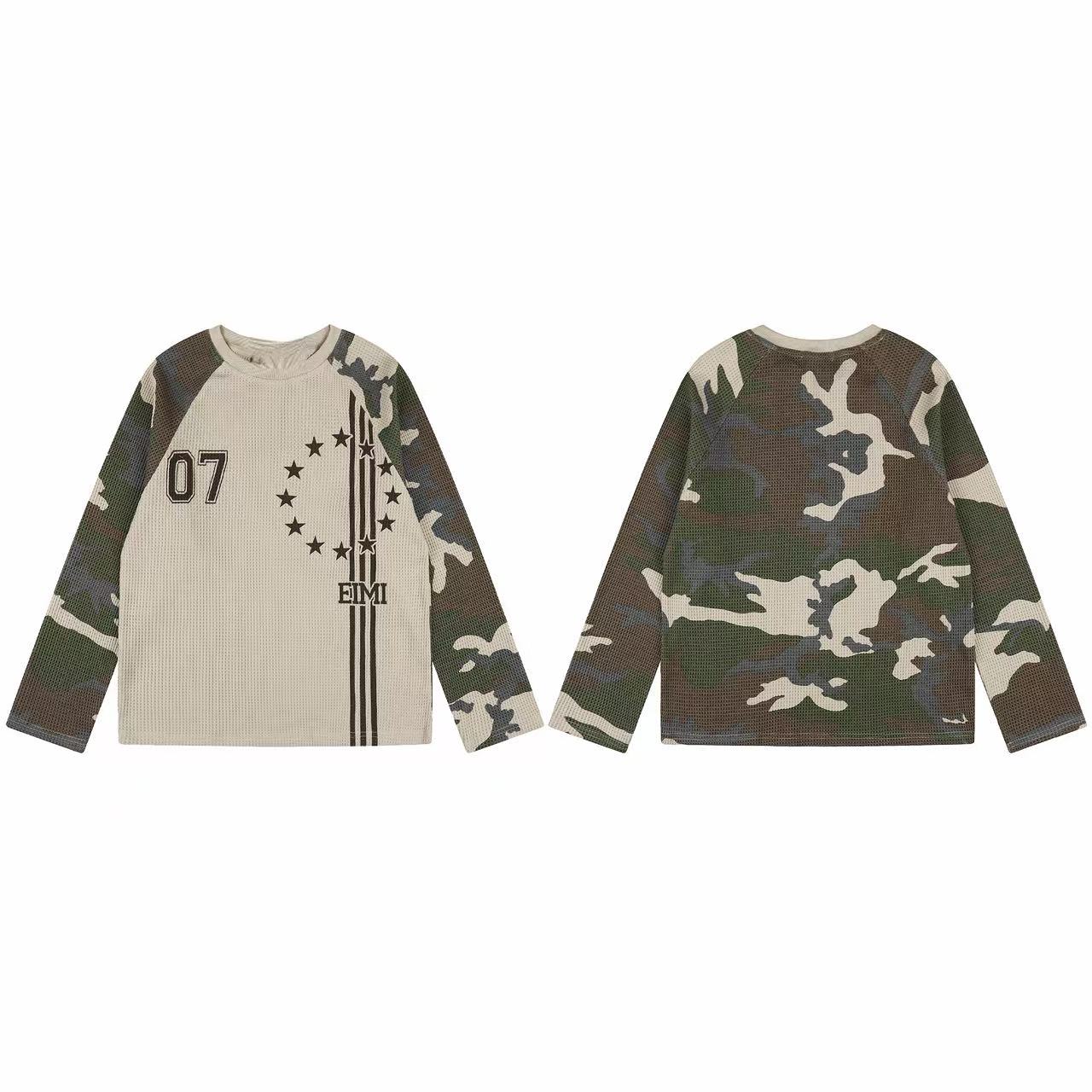 Omirad Camo Mesh Graphic Long Sleeve Tee