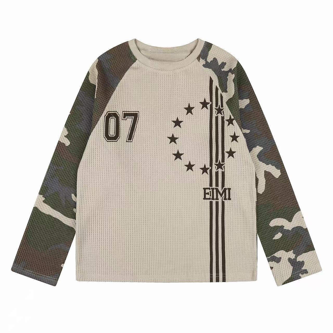 Omirad Camo Mesh Graphic Long Sleeve Tee