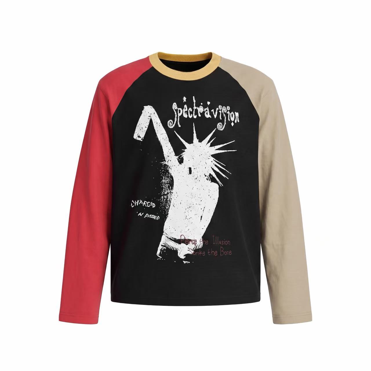 Omirad Spectra Vision Contrast Raglan Long Sleeve Tee