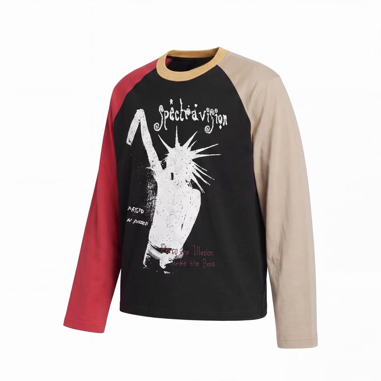 Omirad Spectra Vision Contrast Raglan Long Sleeve Tee
