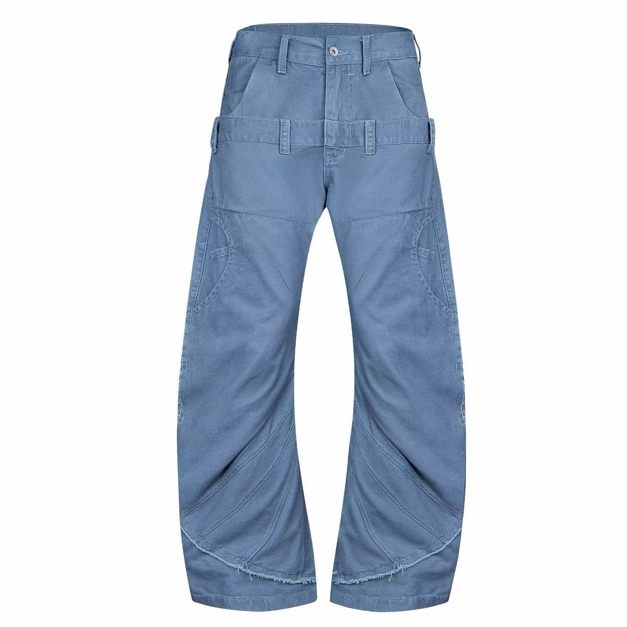 Omirad Layered Panel Wide-Leg Pants