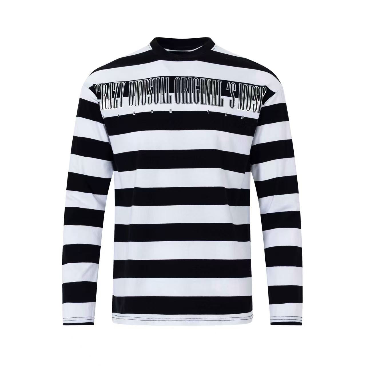 Omirad Bold Stripe Graphic Long Sleeve Tee