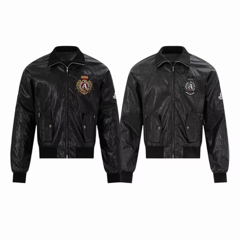 Omirad Coated Crest Zip-Up Jacket