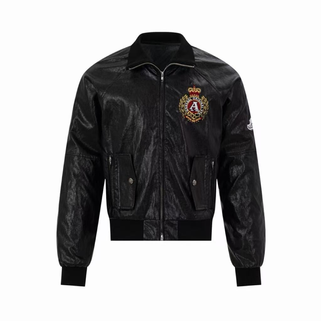 Omirad Coated Crest Zip-Up Jacket