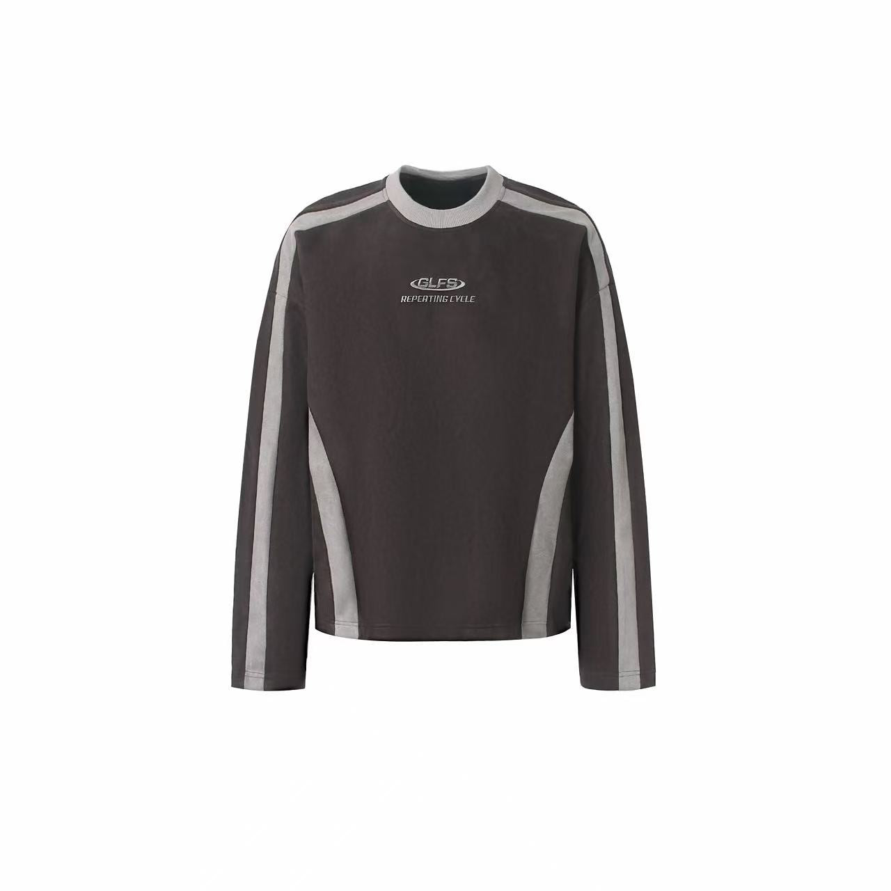 Omirad Contrast Panel Washed Long Sleeve Tee