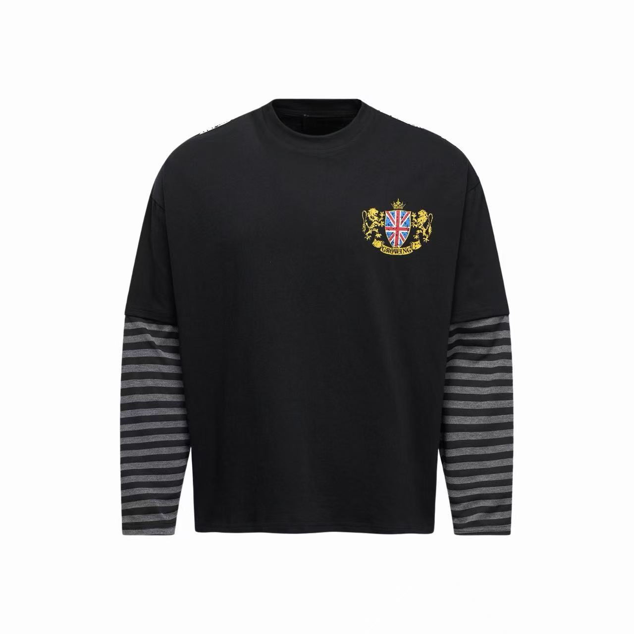 Omirad Layered Union Jack Graphic Long Sleeve Tee