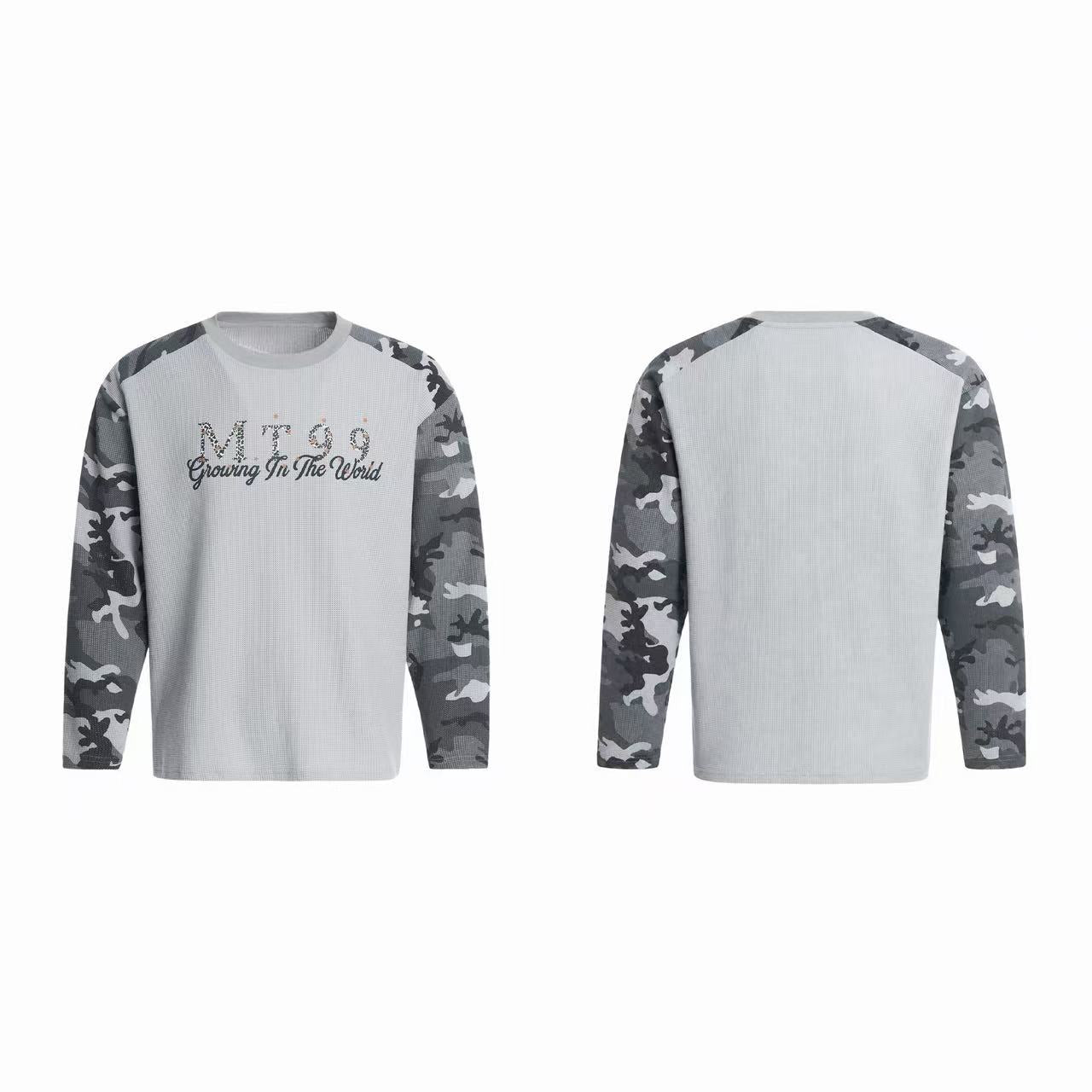 Omirad Camo Sleeve Graphic Long Sleeve Tee