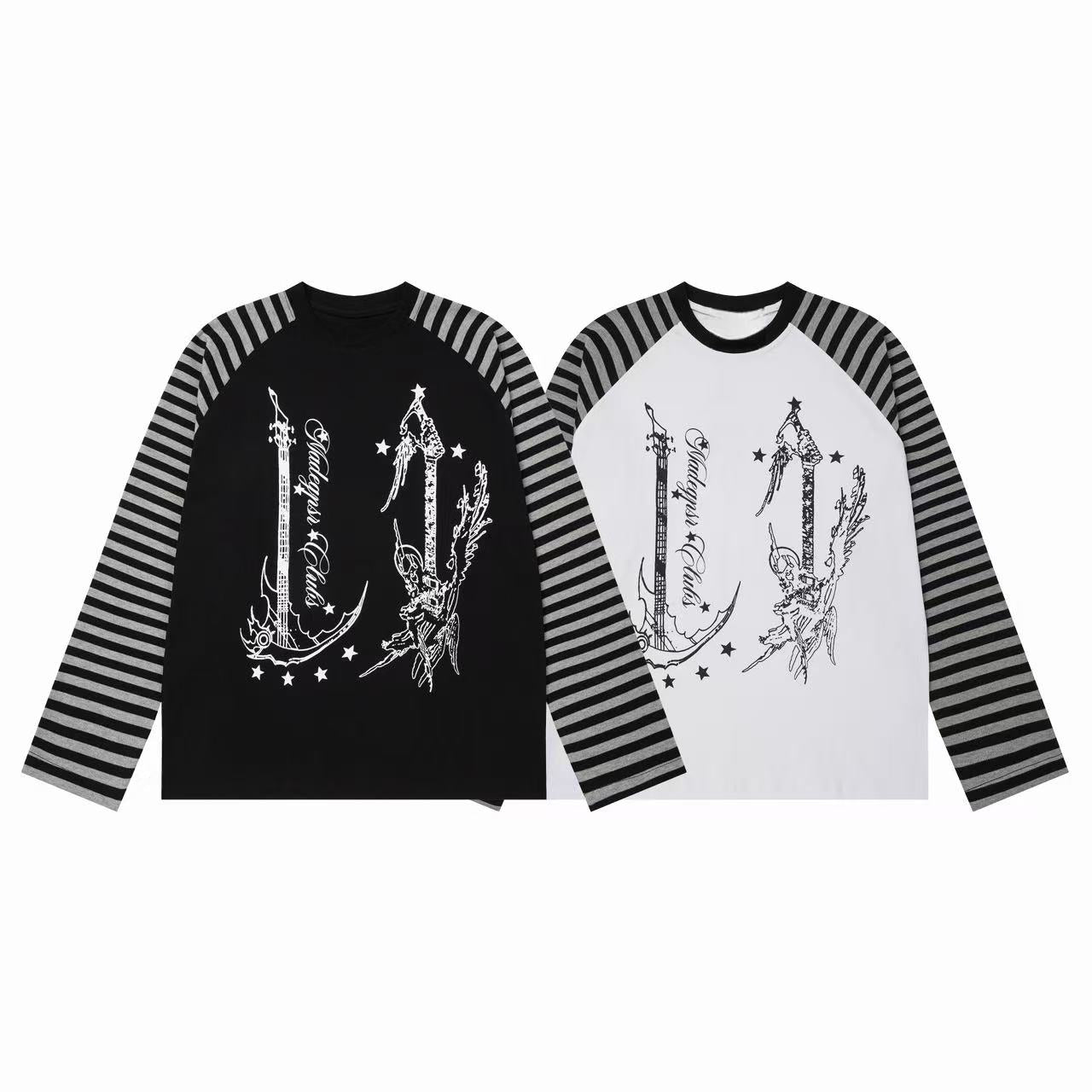 Omirad Camo Sleeve Flag Graphic Long Sleeve Tee