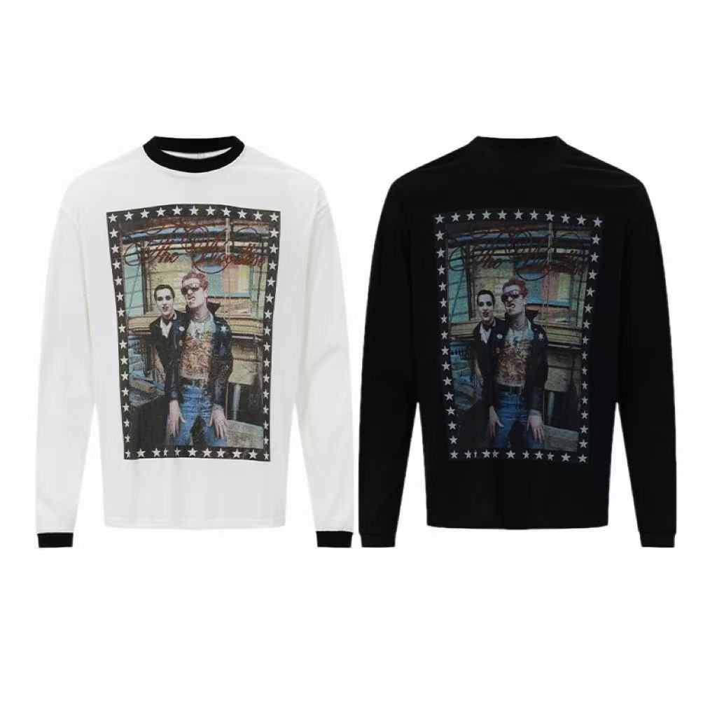 Omirad Vintage Photo Graphic Long Sleeve Tee