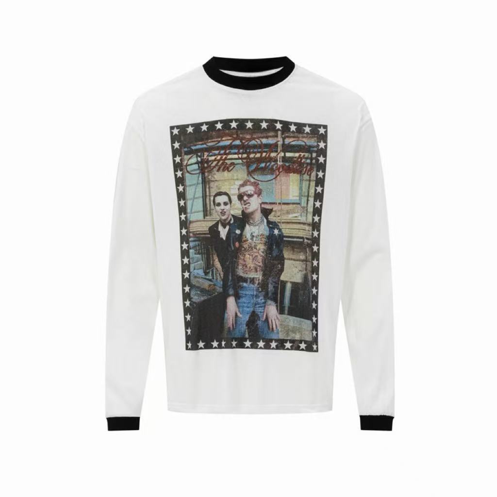 Omirad Vintage Photo Graphic Long Sleeve Tee
