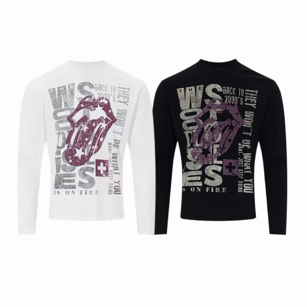 Omirad Star Tongue Graphic Long Sleeve Tee