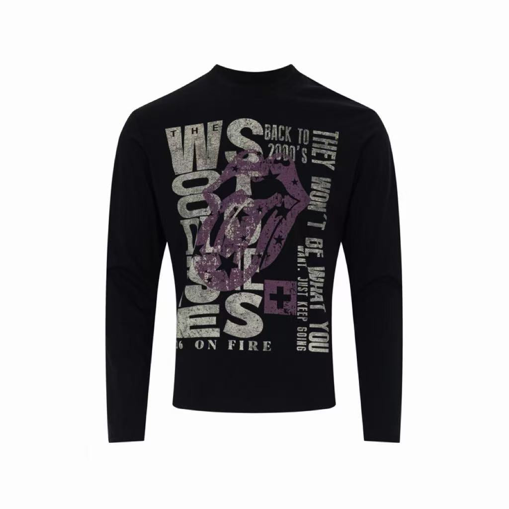 Omirad Star Tongue Graphic Long Sleeve Tee