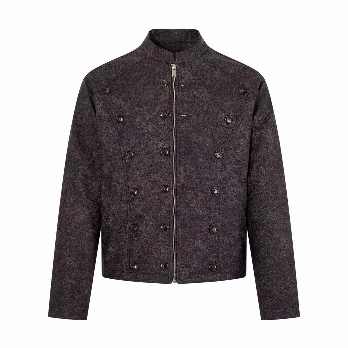 Omirad Vintage Washed Military Button Jacket
