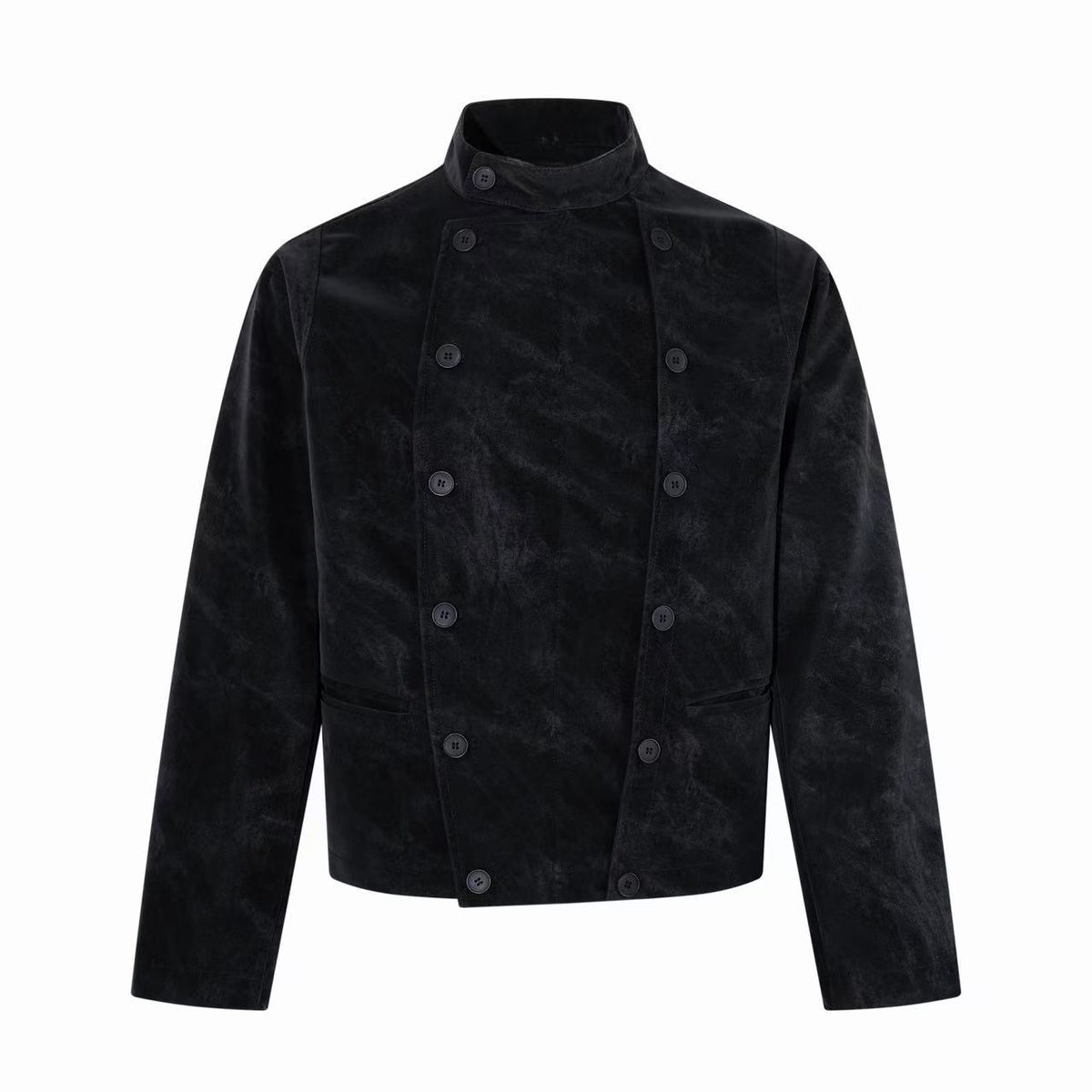 Omirad Washed Double-Breasted Military Jacket
