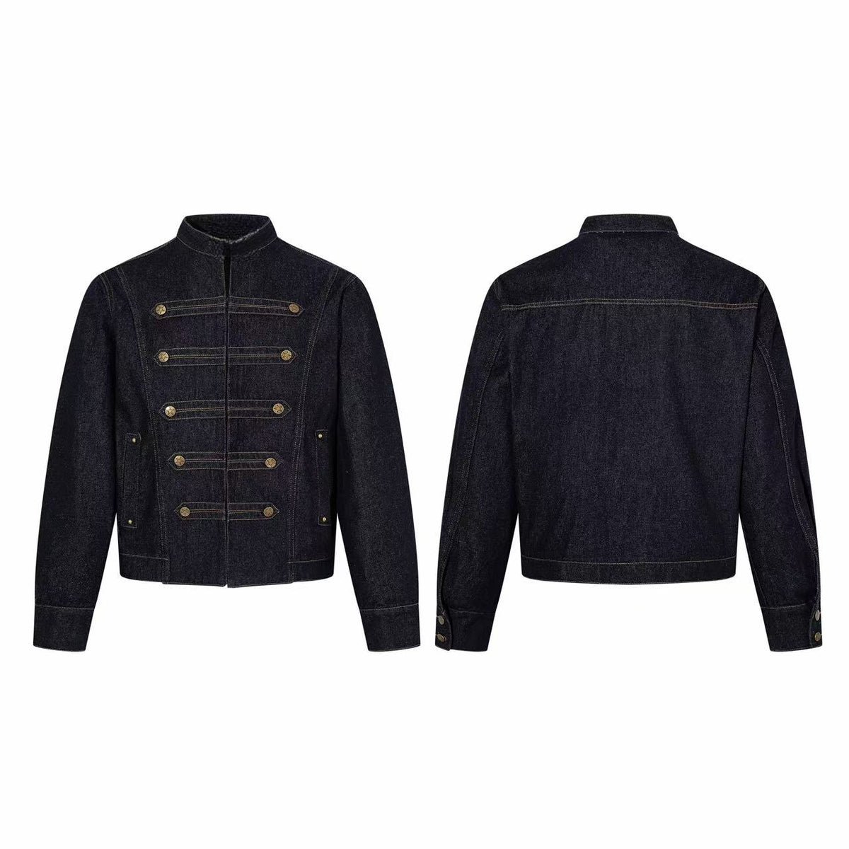 Omirad Military Button Denim Jacket