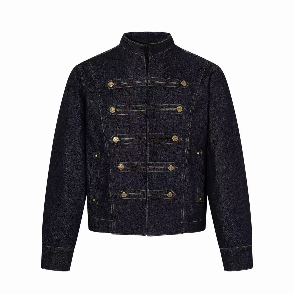 Omirad Military Button Denim Jacket