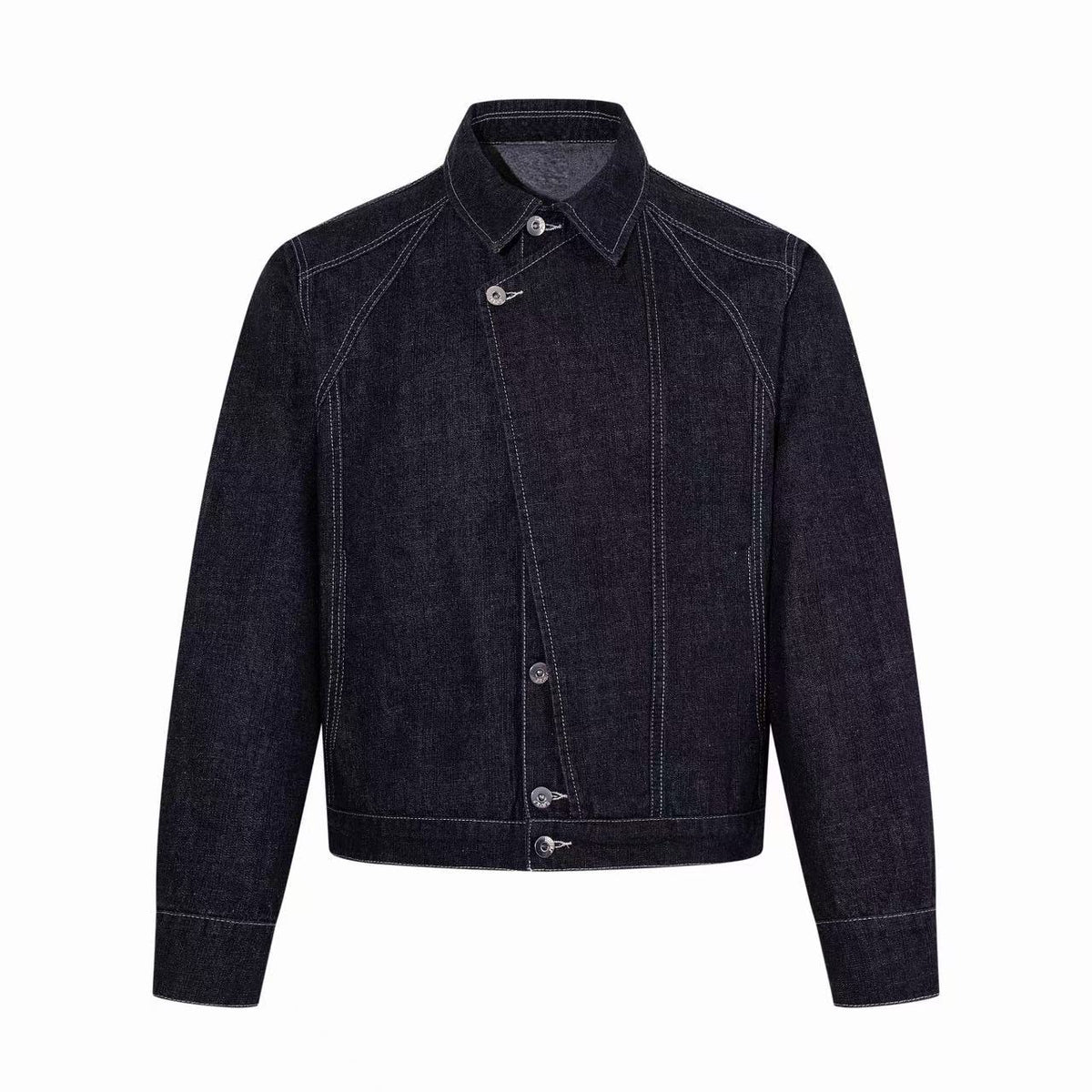Omirad Contrast Stitch Paneled Denim Jacket