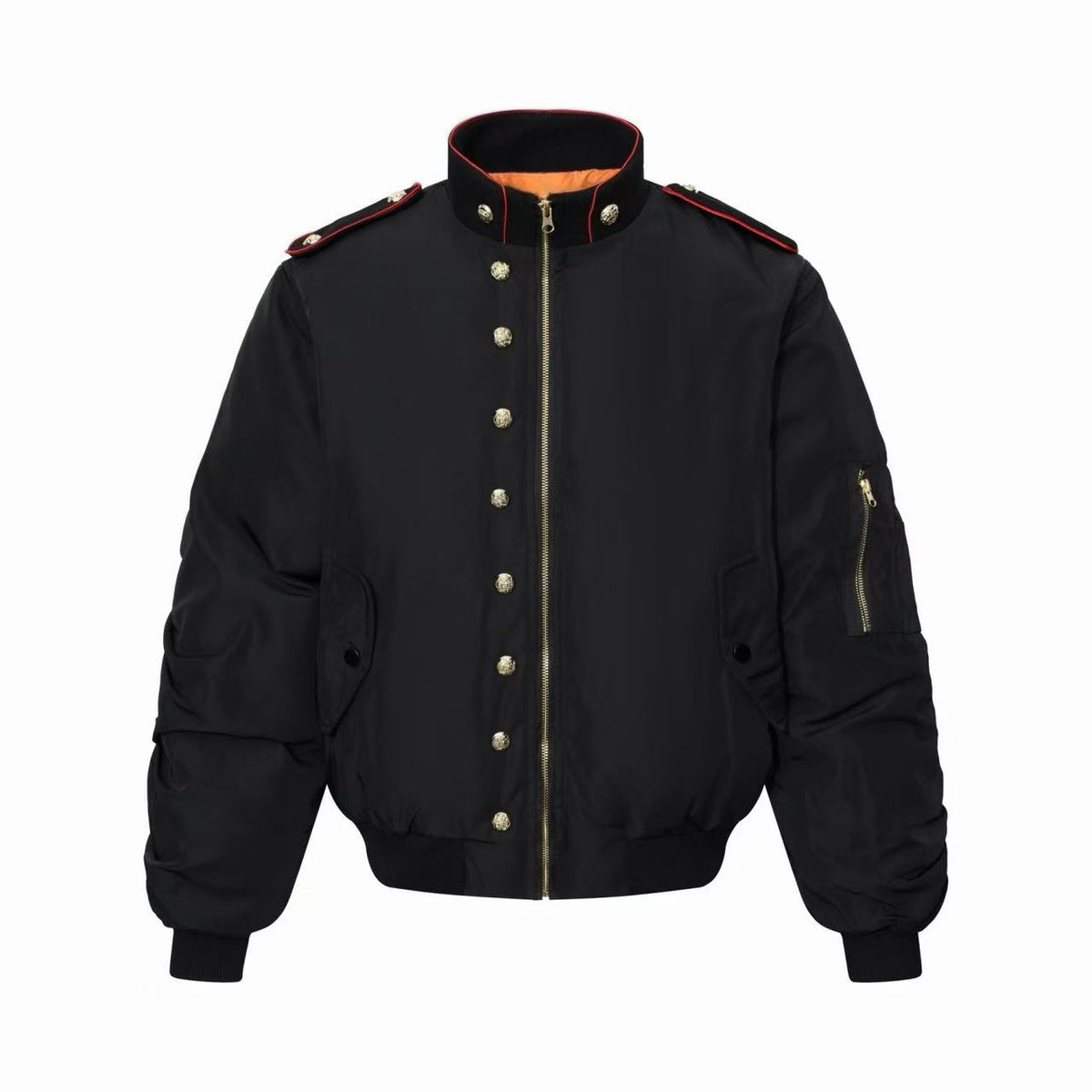 Omirad Military Button Bomber Jacket