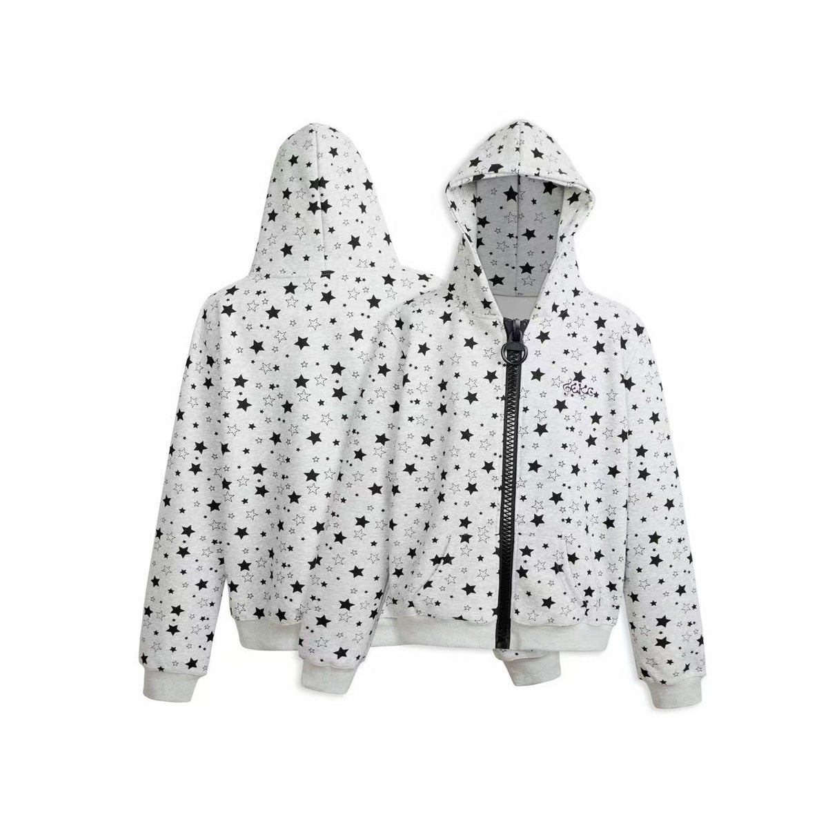 Omirad All-Over Star Print Zip-Up Hoodie