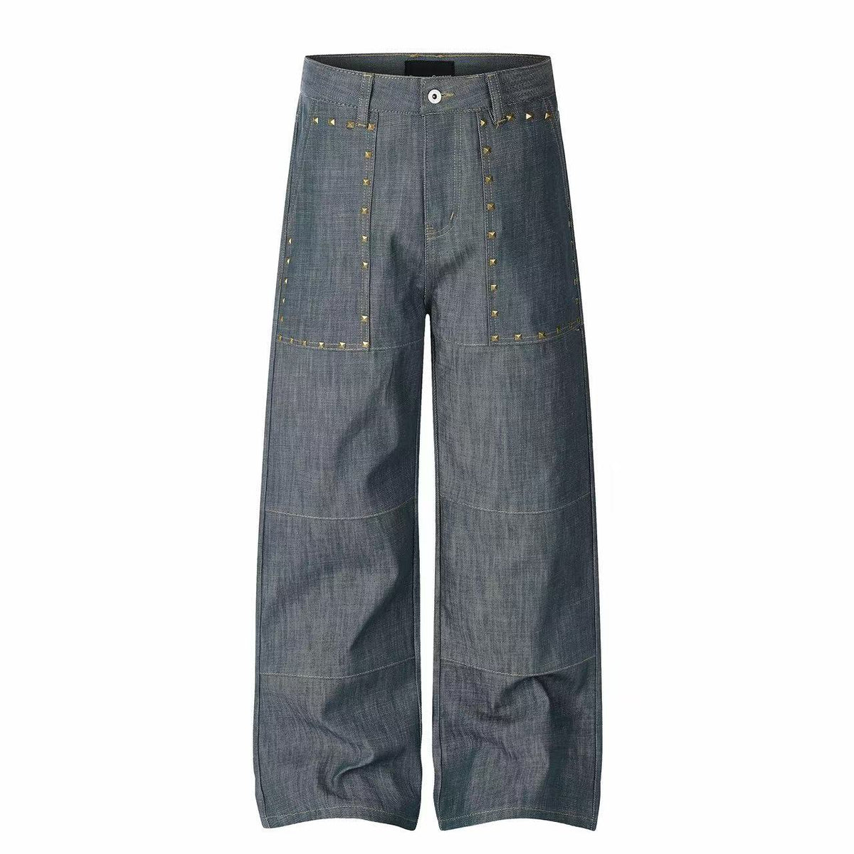 Omirad Studded Panel Wide-Leg Jeans