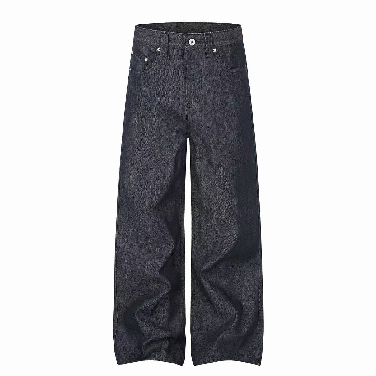 Omirad Washed Detail Wide-Leg Jeans