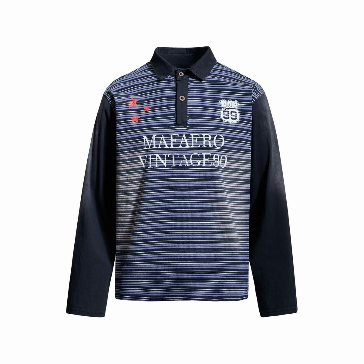 Omirad Vintage 59 Striped Long Sleeve Polo