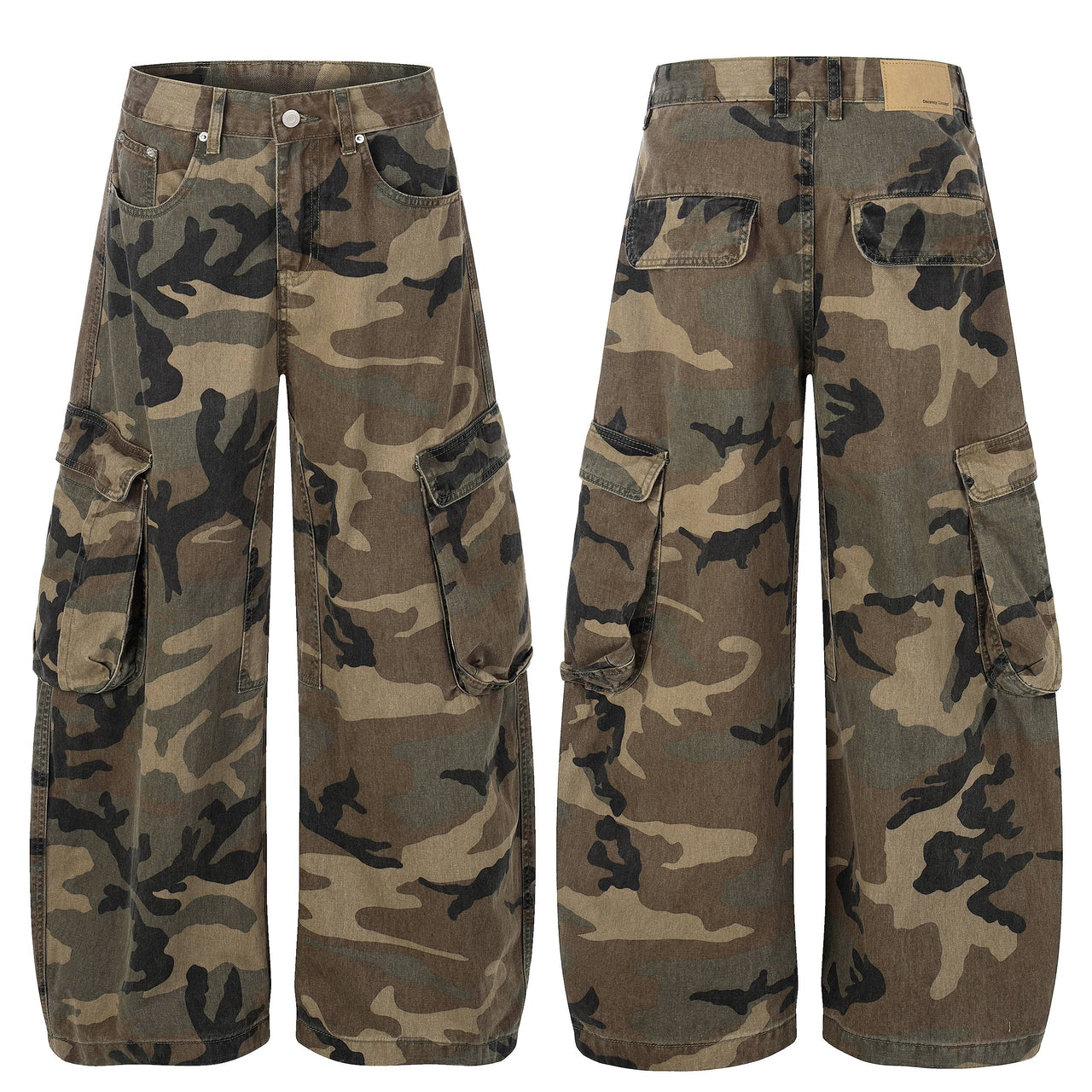 Omirad Oversized Camo Cargo Jeans