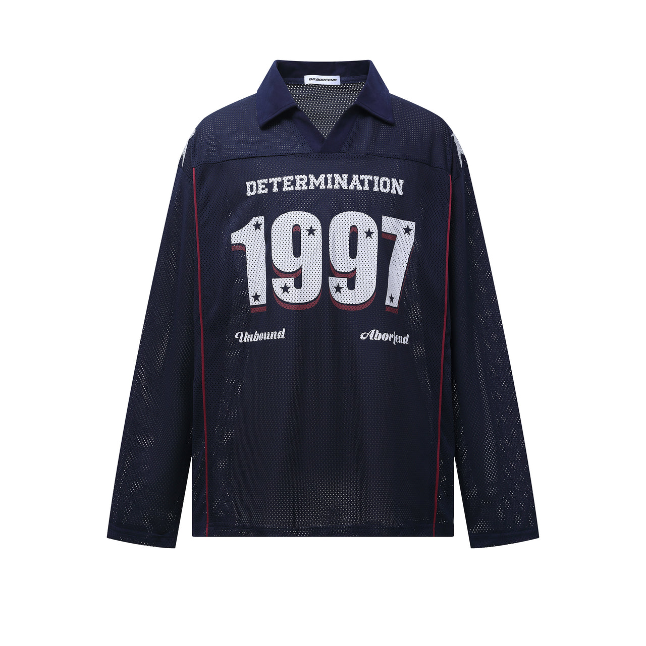 American Streetwear Digital Print Cut-out Collared Sweatshirt