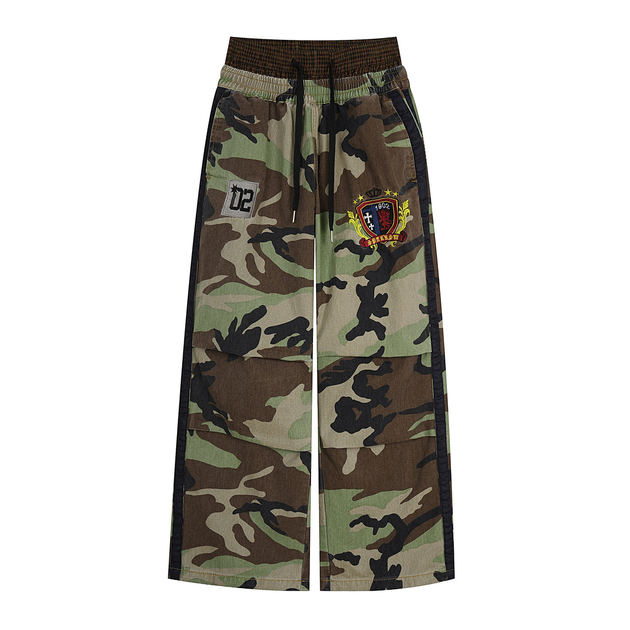 Omirad Camo Track Wide-Leg Pants