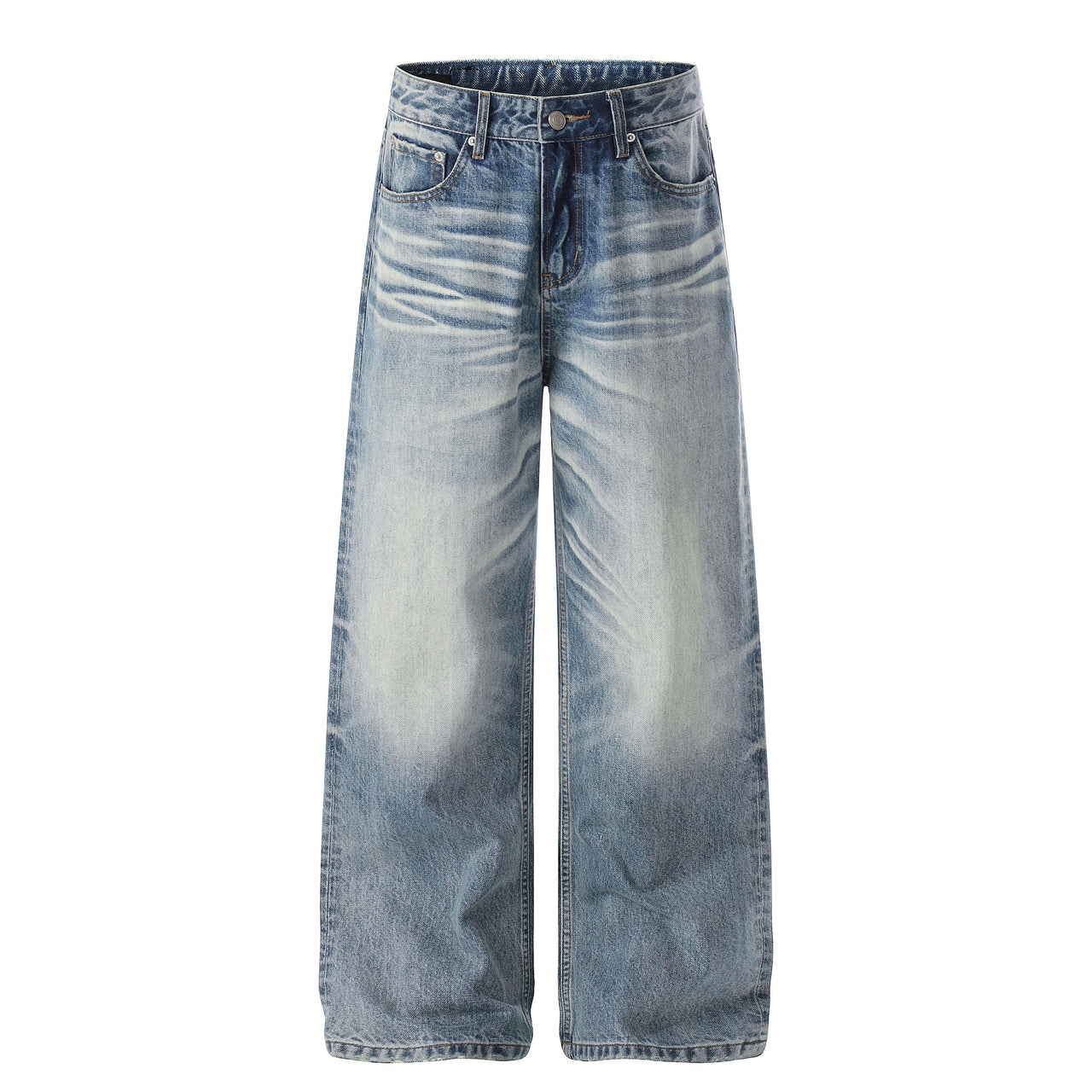 Omirad Light Wash Wide-Leg Jeans
