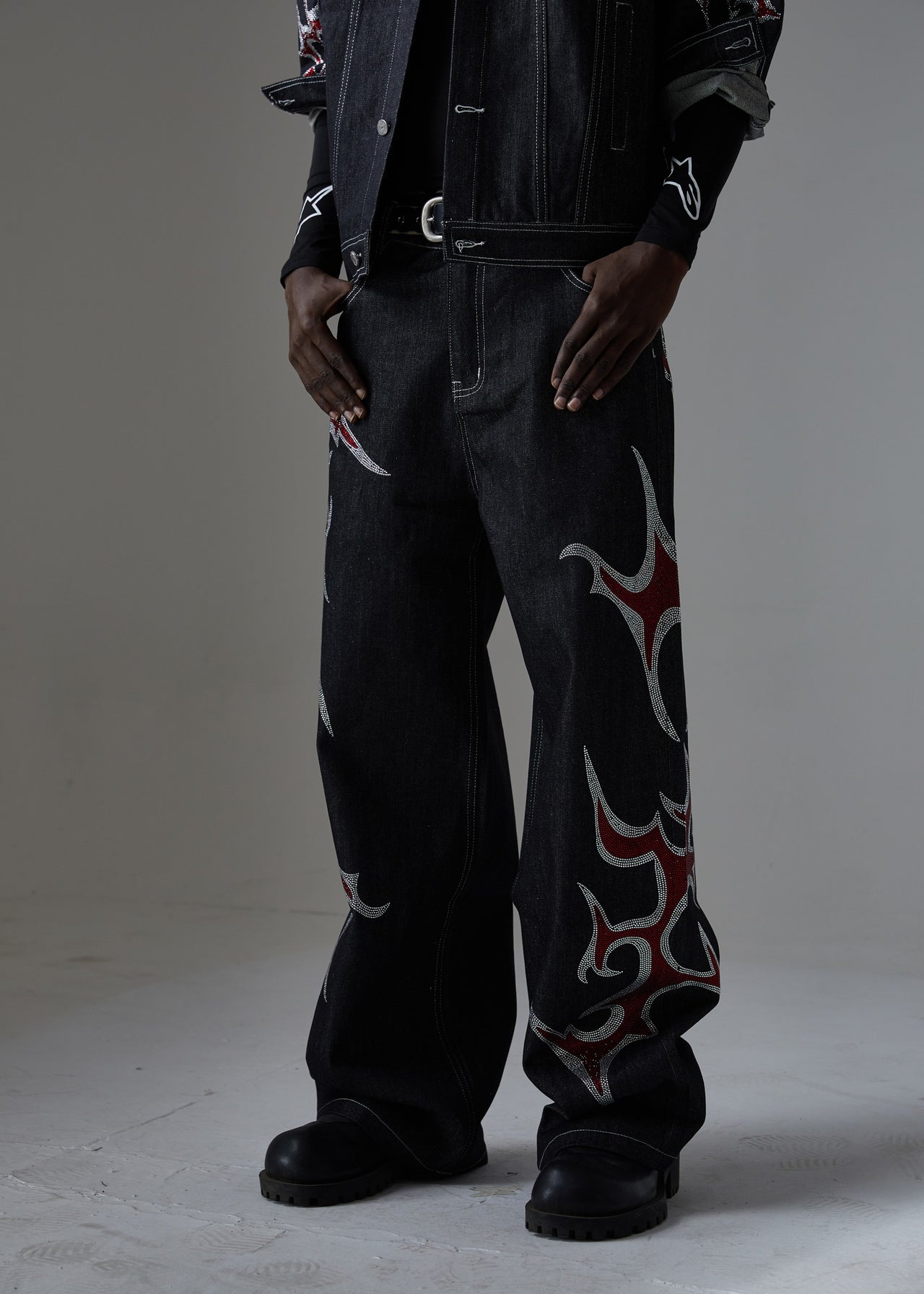 Omirad Graphic Denim Pants