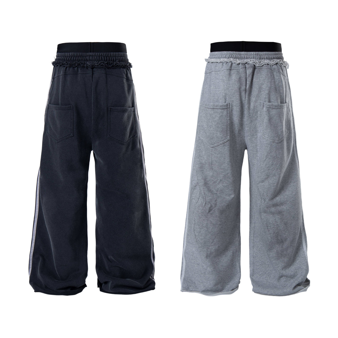 Omirad Script Graffiti Wide-Leg Sweatpants