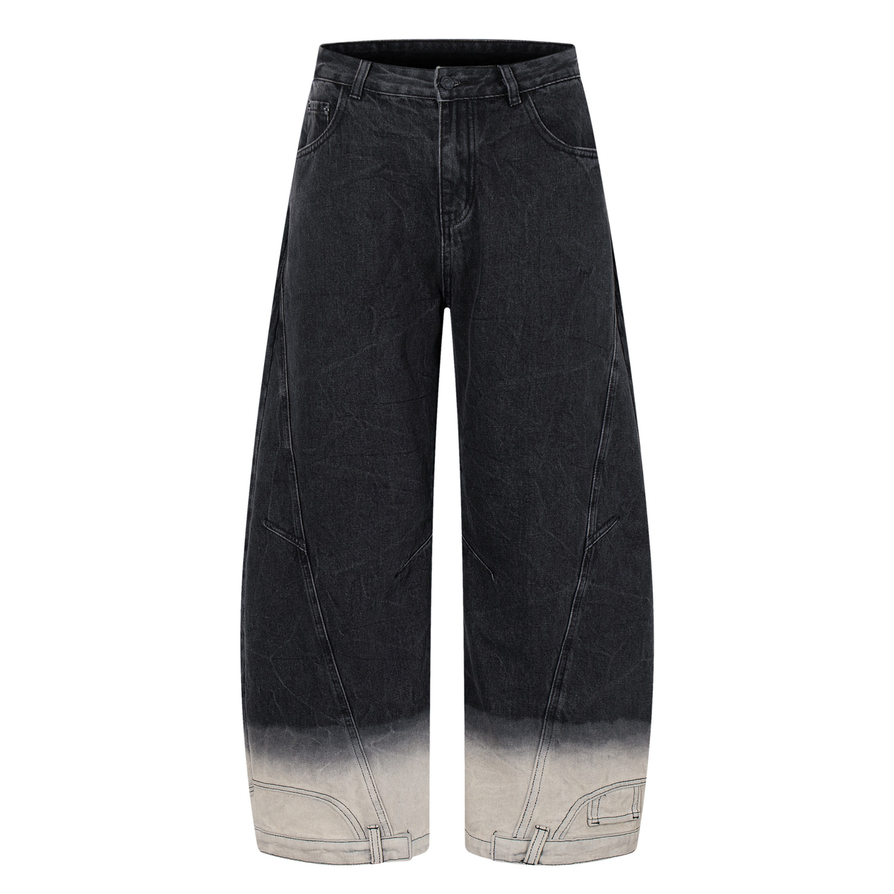 Omirad Gradient Washed Wide-Leg Jeans