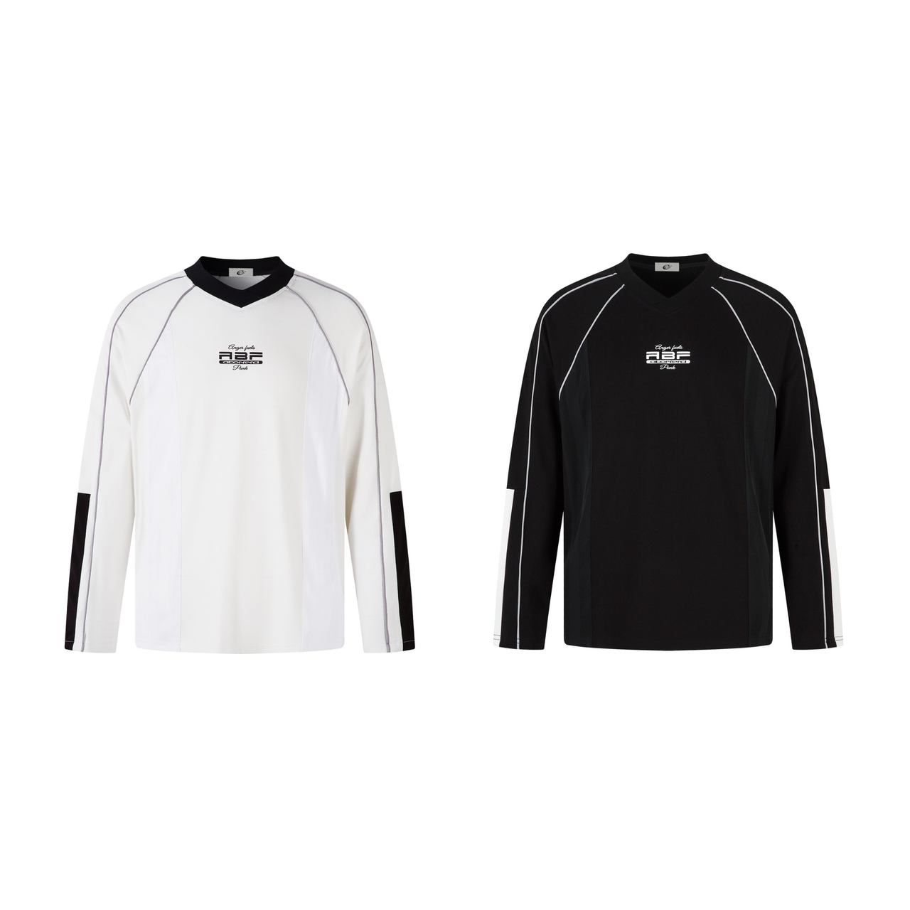 Omirad Contrast Panel Long-Sleeve Top