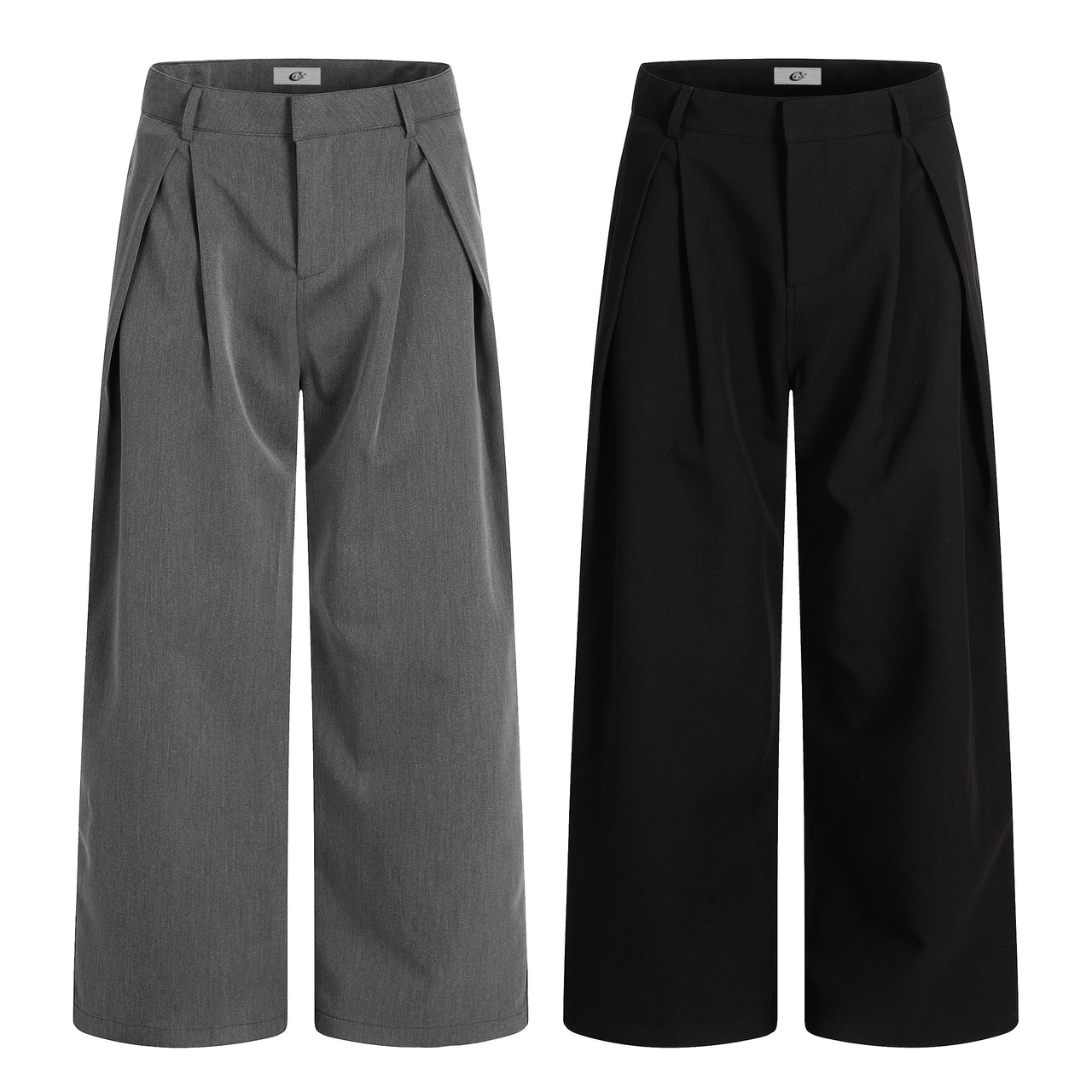 Omirad Pleated Wide-Leg Trousers