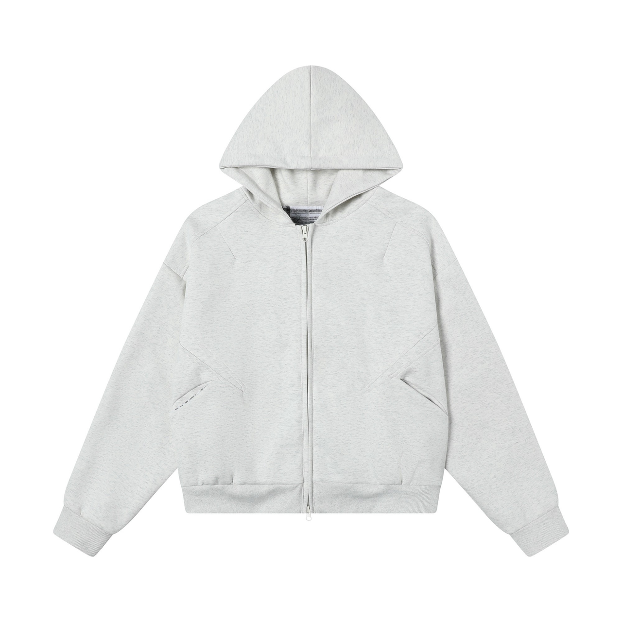 Omirad Structured Panel Zip-Up Hoodie