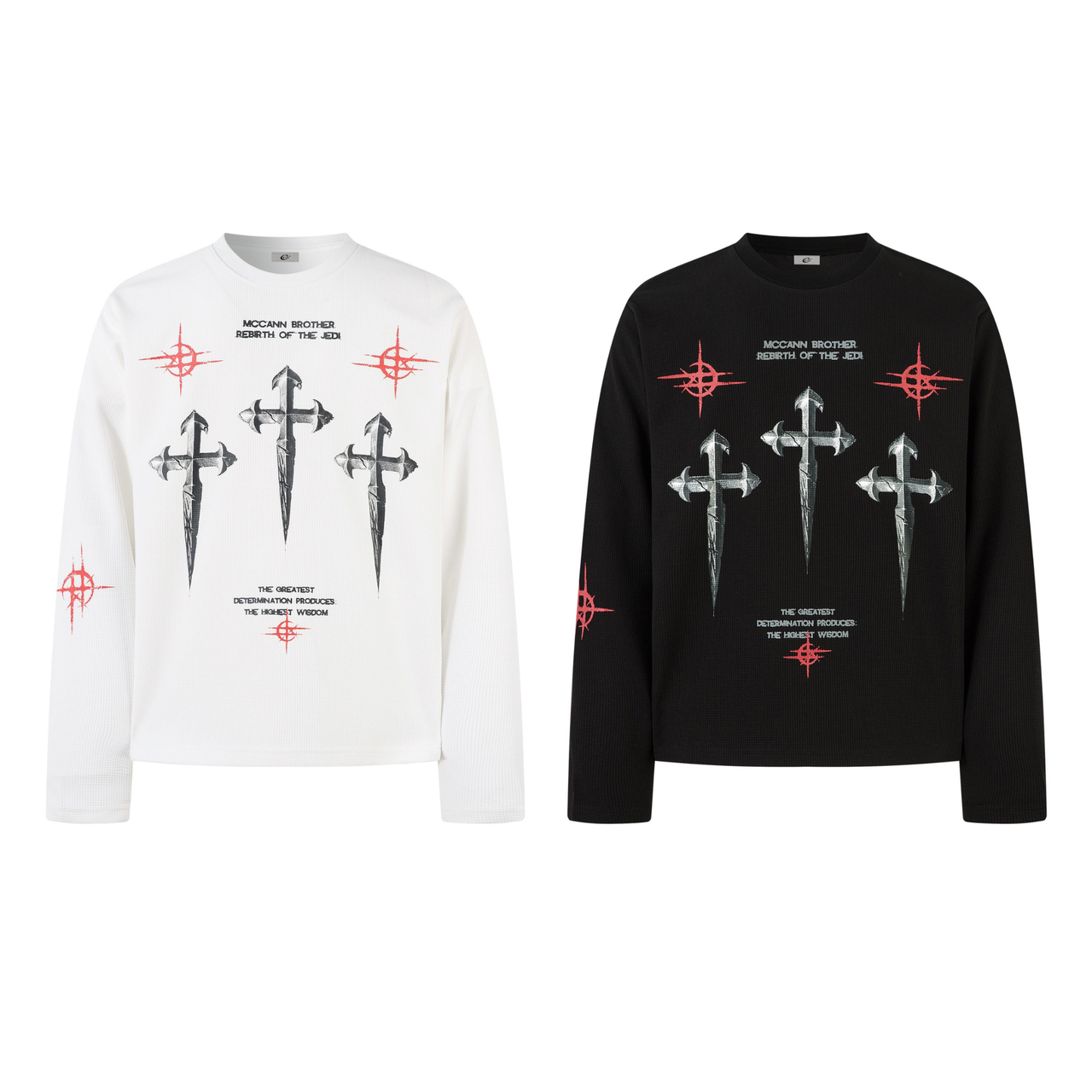 Omirad Gothic Cross Long Sleeve Tee