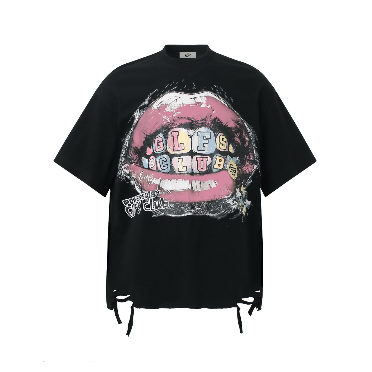 Omirad Distressed Lip Graphic Tee