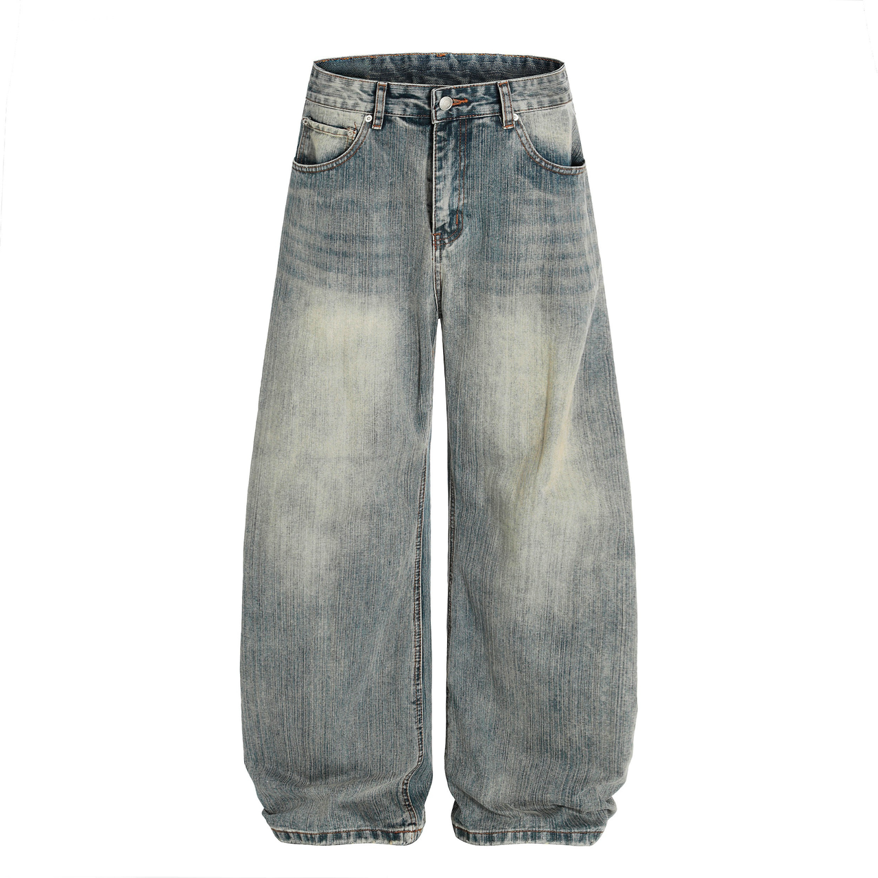 Omirad Washed Wide-Leg Denim Pants