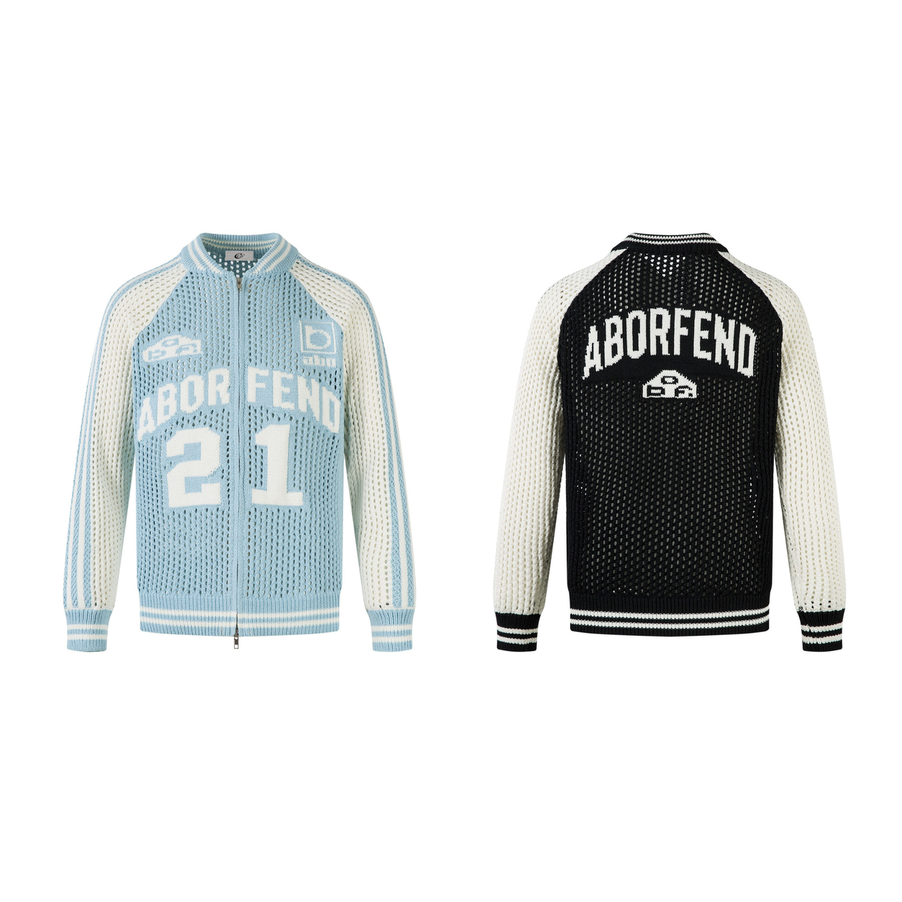 Omirad Mesh Varsity Knit Jacket