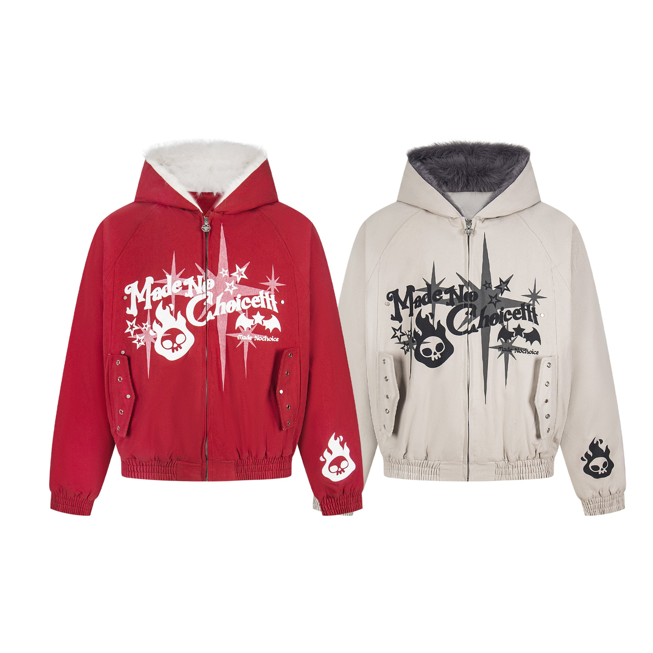 Omirad Faux Fur Collar Quilted Jacket