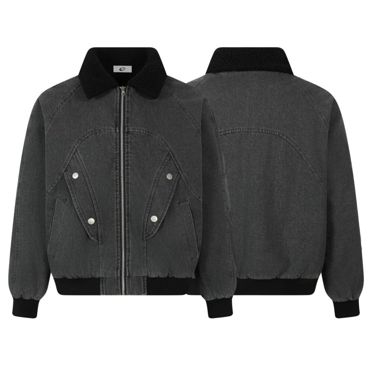 Omirad Quilted Denim Sherpa Jacket