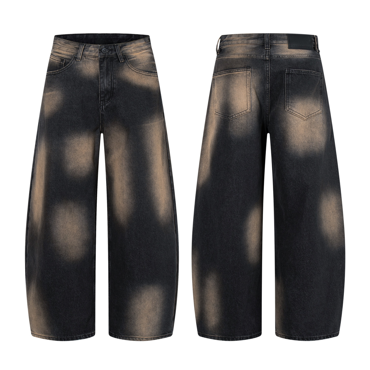 Omirad Washed-Cloud Wide-Leg Jeans